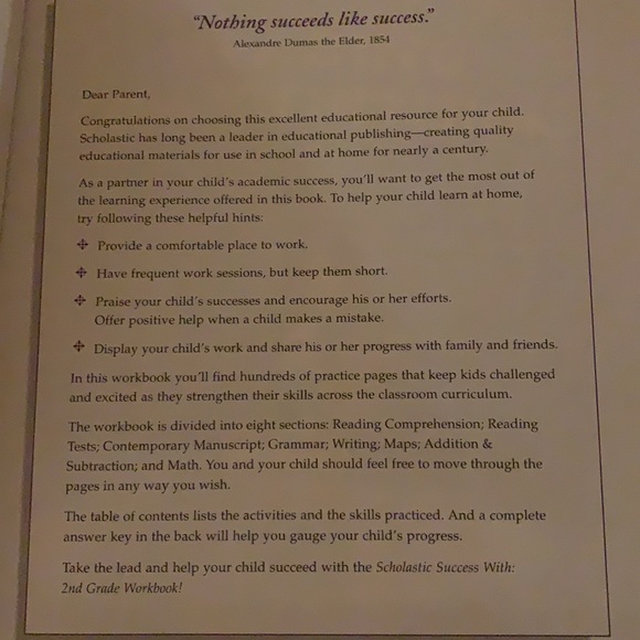 Scholastic 2nd Grade Workbook - Picture 9 of 10